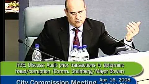April 16, 2008, Commissioner Ed Tobin, Miami Beach...
