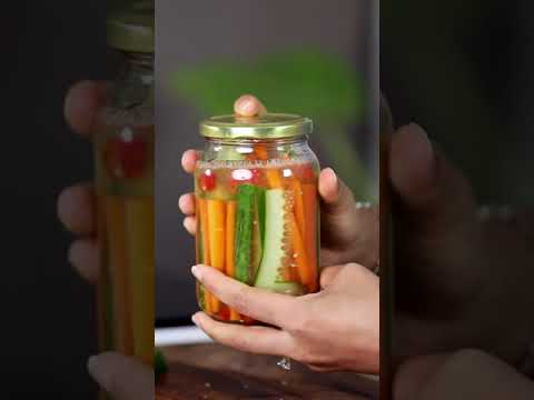 How To Make Quick Pickled Vegetables #shorts