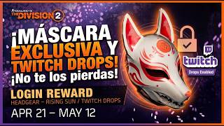 MASCARA Y RECOMPENSAS EXCLUSIVAS The Division 2 en  floración 🌸