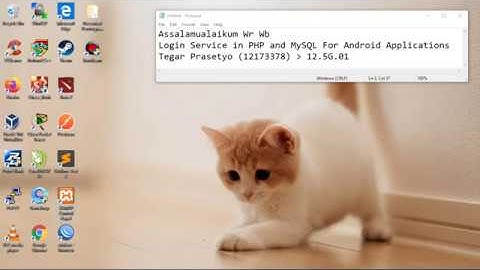 Universitas BSI - Login Service in PHP and MySQL (CMD) Android Applications