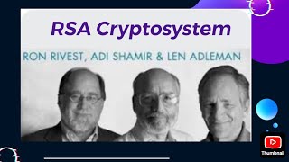 Unit - 3 RSA Cryptosystem