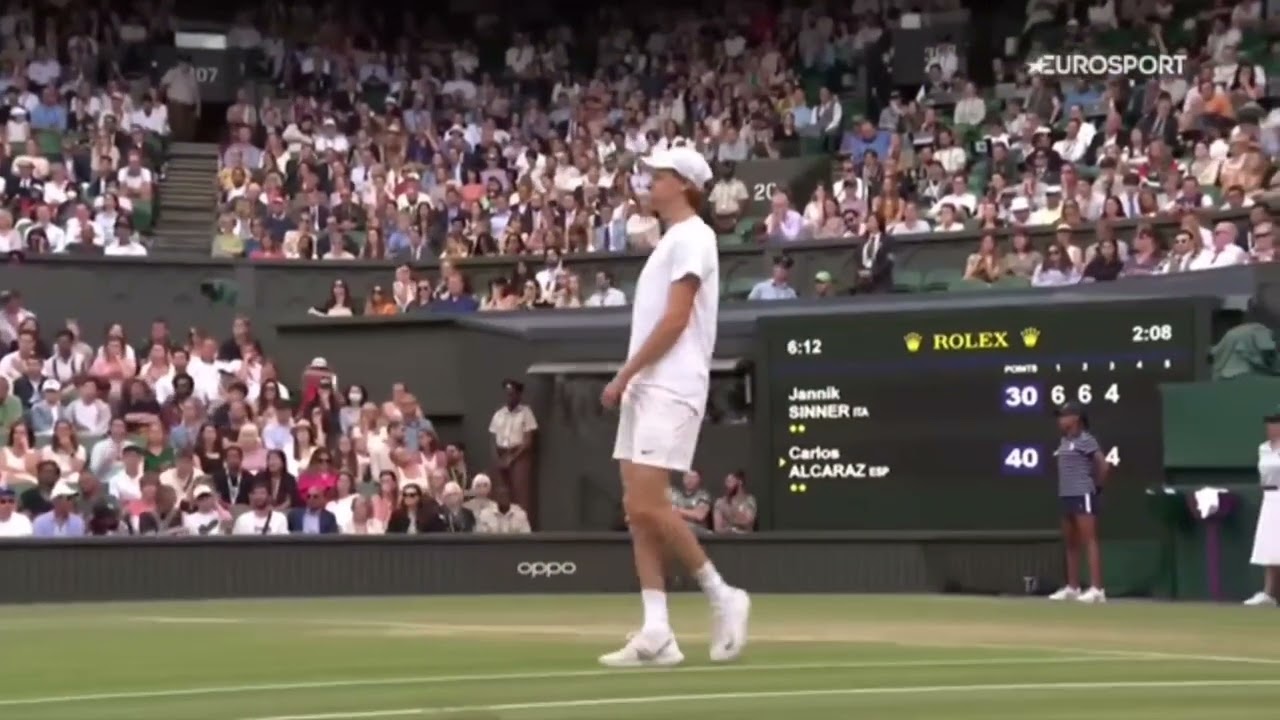 closest and worst hawkeye challenges by alcaraz in wimbledon vs sinner