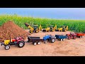 Jcb 3dx fully loading sand hmt tractor sonalika rx 60 tractormrdevcreators