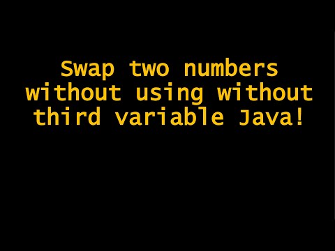 Swap two numbers without using without third variable in Java!🚀