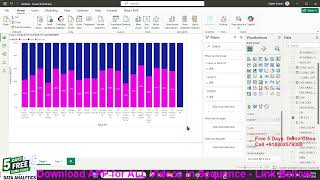 Day-9 Power BI - Column - Bar - Live Chart