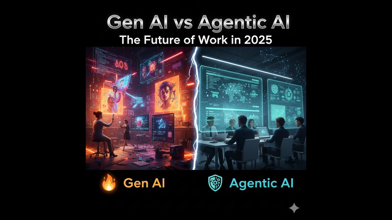 Generative AI vs Agentic AI: The Future of Autonomous Workflows in 2025 ...
