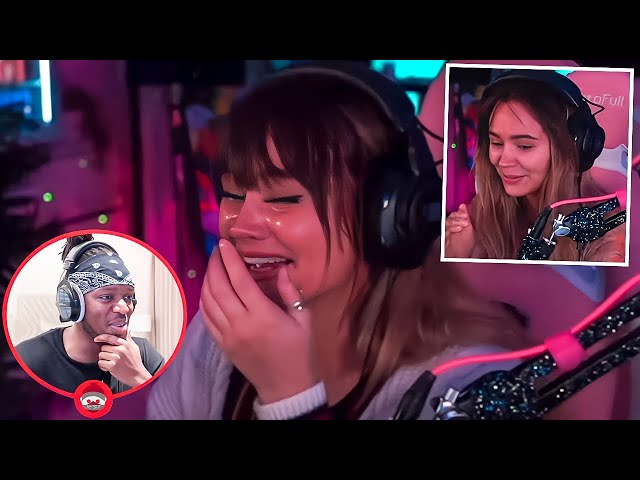 Talia Mar Reacts To KSI Reacting To Talia Crying class=