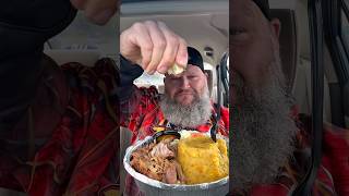 Trying Puerto Rican food! #foodreview #puertoricanfood #pernil