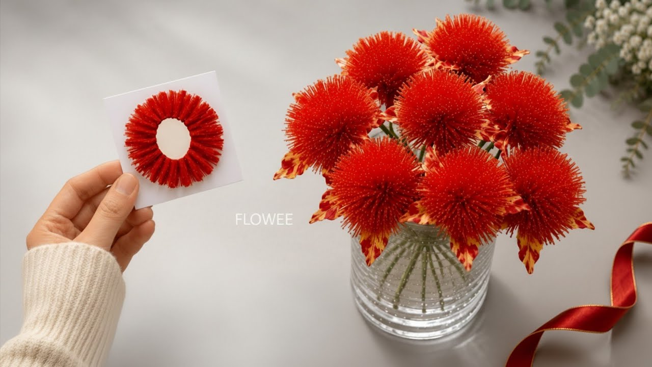 NEW TRICK 🤯 I Found a New Way to Make Ribbon Flowers… So Easy