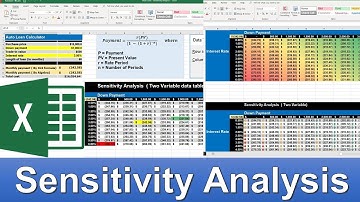 Sensitivity Analysis  -  Two Variable Data Table