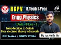 RGPV Physics I Unit-3 Lecture 1 by Ankush Sir