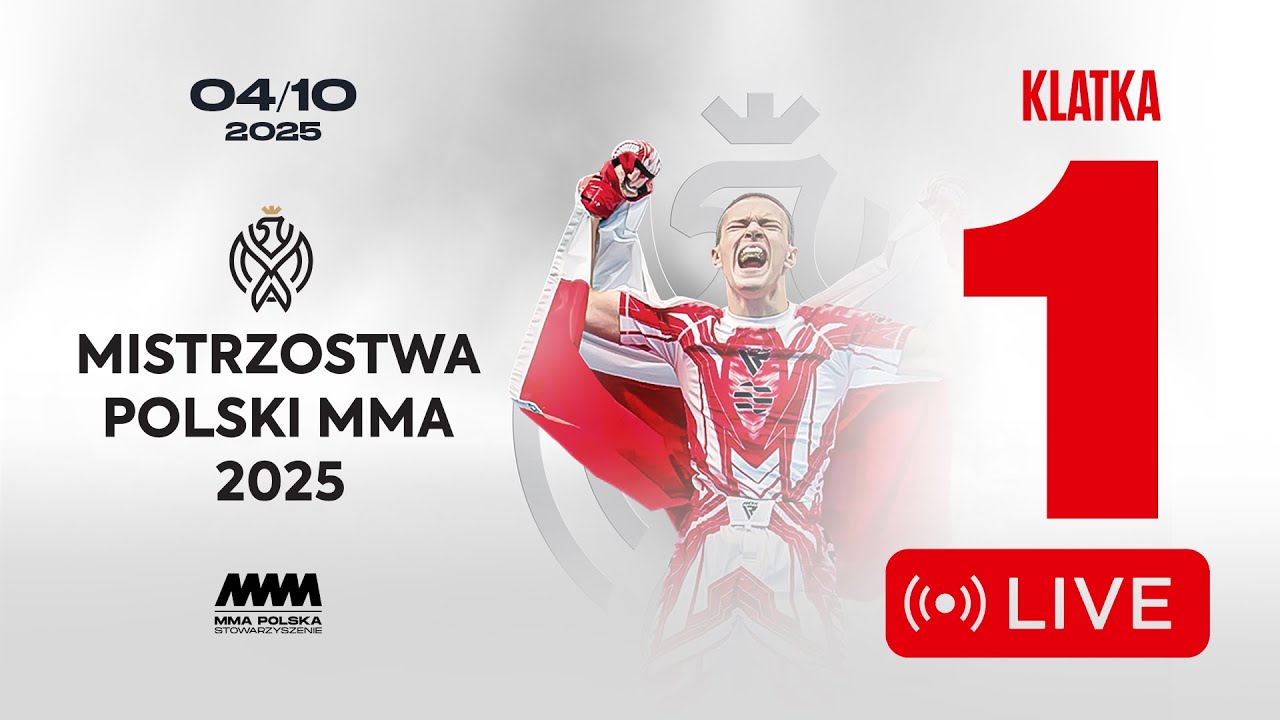 🔴 LIVE - Klatka 1 | MISTRZOSTWA POLSKI MMA 2025 - Gliwice 04.10.2025