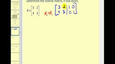 Determining Inverse Matrices Using Augmented Matri