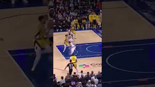 Haliburton POW! Mitchell Robinson couldn't stop him! 💥 #NBA #shorts #Haliburton