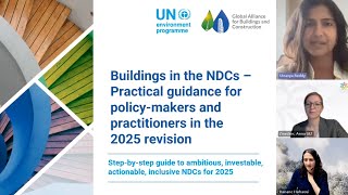 How to Strengthen Buildings in the 2025 NDCs