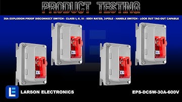 30A Explosion Proof Disconnect Switch - Class I, II, III - 600V Rated, 3-Pole - Handle Switch - Lock
