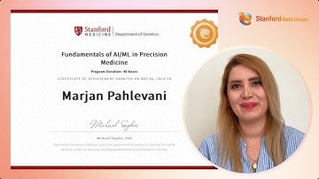Marjan Pahlevani Testimonial | Stanford Data Ocean