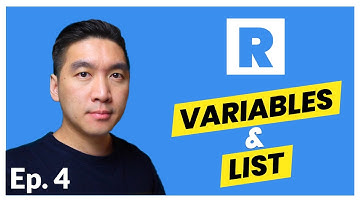 How to create variables and lists in R | R Tutorial #4