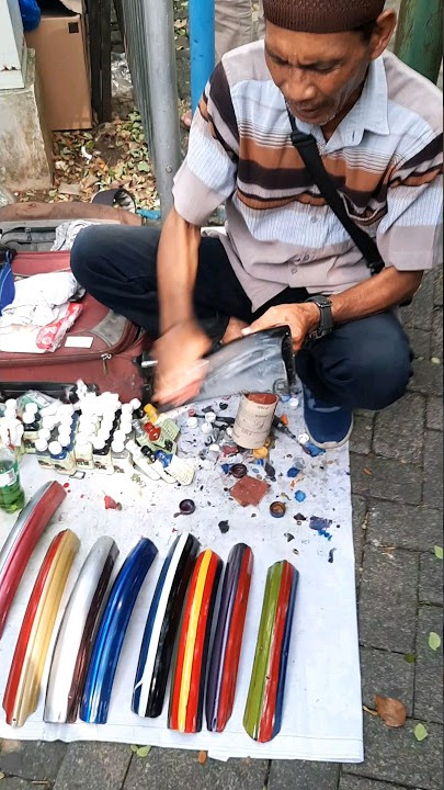 Cat pewarna ajaib sekali oles hasilnya keren #shorts