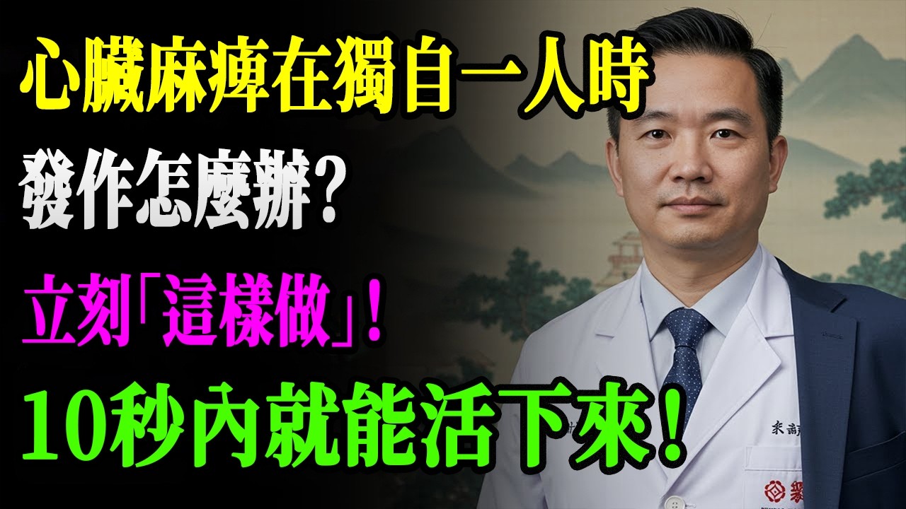 心脏病发作独自一人时怎么办？10秒生存秘诀 | 心肌梗死预防 | 心绞痛 | 心血管疾病 | 健康信息