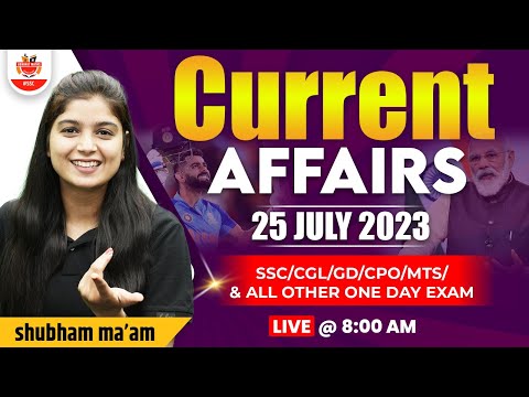Current Affairs ! Daily Current Affairs For All Exams ! Current Affairs Daily Dose By Shubham Ma'am