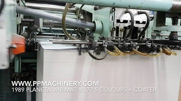 PLANETA VARIMAT VL 77 5 colours + coater 1020x1420 mm