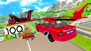 Epic High Speed Car Jumps In Beamng Drive
