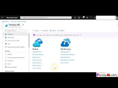 Steps to take Azure Backup and Encryption with Key Vault Service