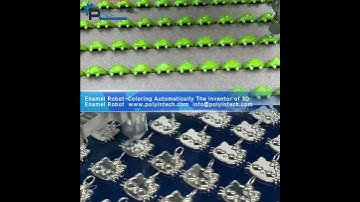 The Inventor of 3D enamel robot Intelligent  Automatic coloring Machine #enamel #badges #jewelry