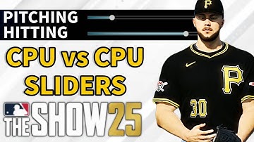 The BEST CPU vs CPU Sliders in MLB the Show 25!! (+How to Play CPU vs CPU in Franchise Mode)
