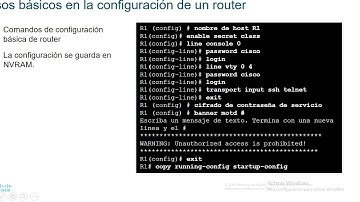 CCNA1 Cap 10 Router Configuration
