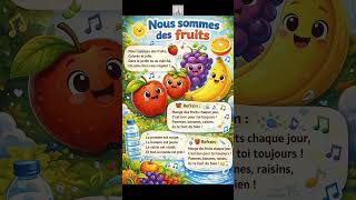 Nous sommes des fruits – Chanson pour enfants🔖