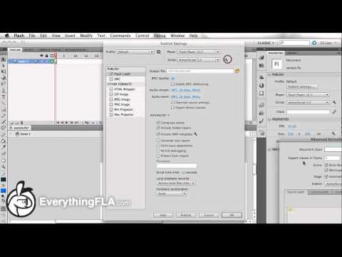 What's new in Flash CS5.5(part 2 of ...) - Publish Settings DialogIntro