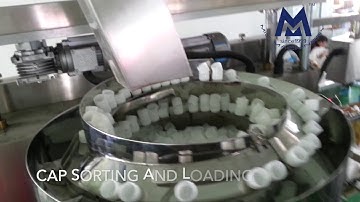 Micmachinery pouch bag filling cap sorting capping for liquid or cream