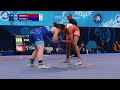 How costly was Sharma's second-period challenge? Tanu SHARMA (IND) vs. Chisato YOSHIDA (JPN)