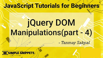 48 - jQuery HTML DOM manipulations(Part - 4) | jQuery Tutorials for Beginners