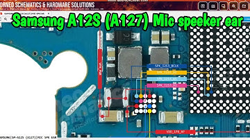 Samsung A12s (A127) Mic, Speaker & Earpiece Problem Solution | Audio Ways Diagram