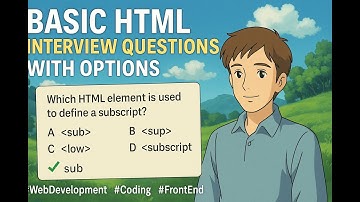 HTML Interview Questions & Answers (Part 2) | Basic & Beginner-Level HTML MCQs