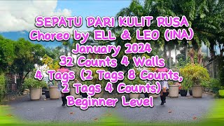 SEPATU DARI KULIT RUSA LINE DANCE | CHOREO BY ELL & LEO (INA) | DANCED BY #ROSESLINEDANCE