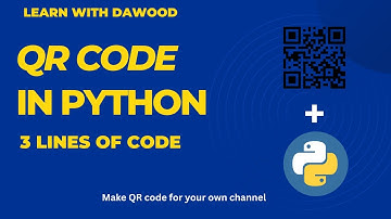 MAKE YOUR OWN QR CODE IN PYTHON  |  3 LINES OF CODE