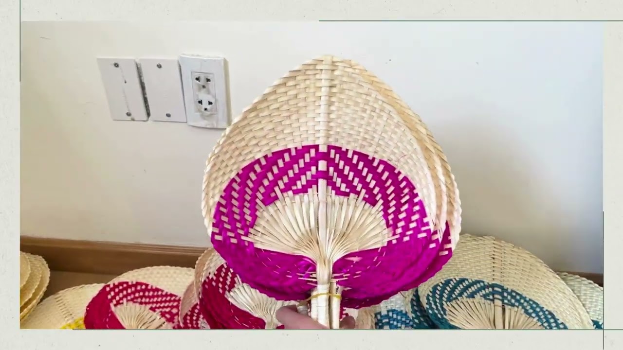 PALM LEAF HAND FAN FROM VIETNAM
