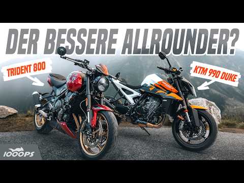 Triumph Trident 800 vs. KTM 990 Duke | Vergleichstest in den Alpen