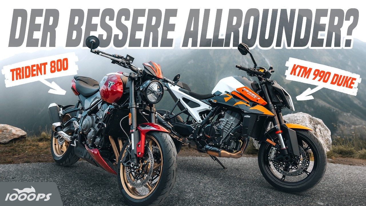 Triumph Trident 800 vs. KTM 990 Duke | Vergleichstest in den Alpen