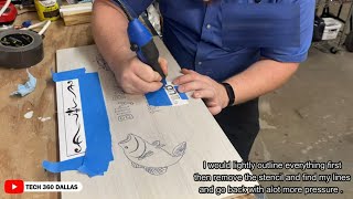 Making A Grave Marker.