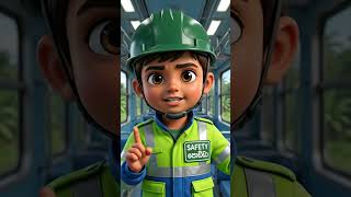 ⛑️"Safety පොඩ්ඩා"කෝච්චියේ යද්දී මේ දේවල් මතක තියාගන්න! 🚂⚠️ #insighthse #childsafety #trainsafety