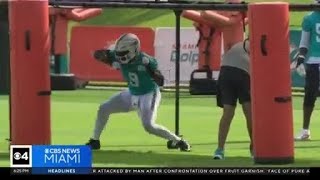 Dolphins hold their second day of training camp at Hard Rock Stadium
