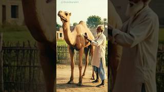 Carving Sultan: A Wooden Camel Comes to Life!🐪#woodenart  #camel #ai #artwork #shorts #shortsvideo