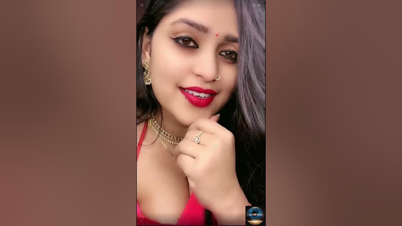 Red Saree Periscope Live Imocall Bigolive Periscope Hot