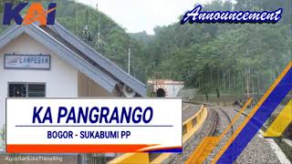 Train Announcement KA Pangrango - Kereta Api Indonesia