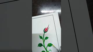 rose flower painting art#vidio